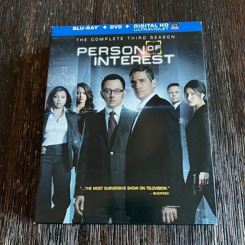 Person of Interest Complete Third Season TV Series Blu-ray + DVD 10-Disc Set
